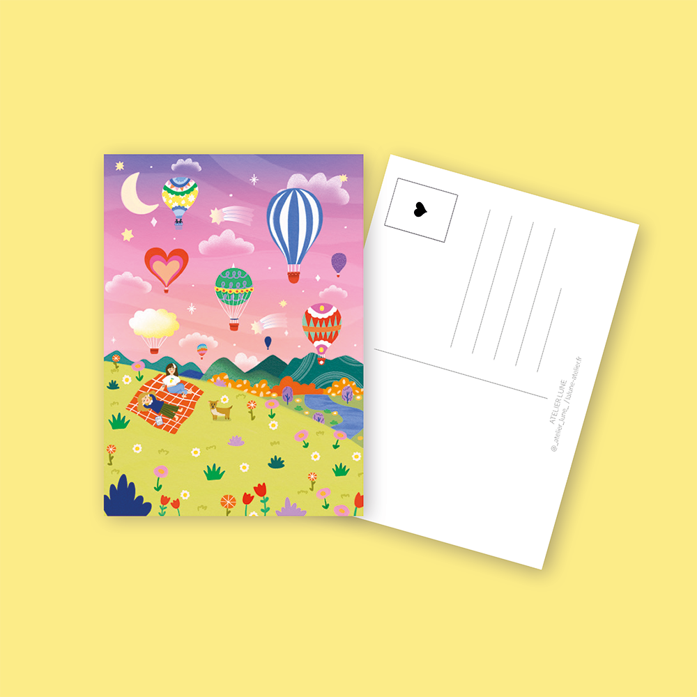 Carte postale "Amitié"
