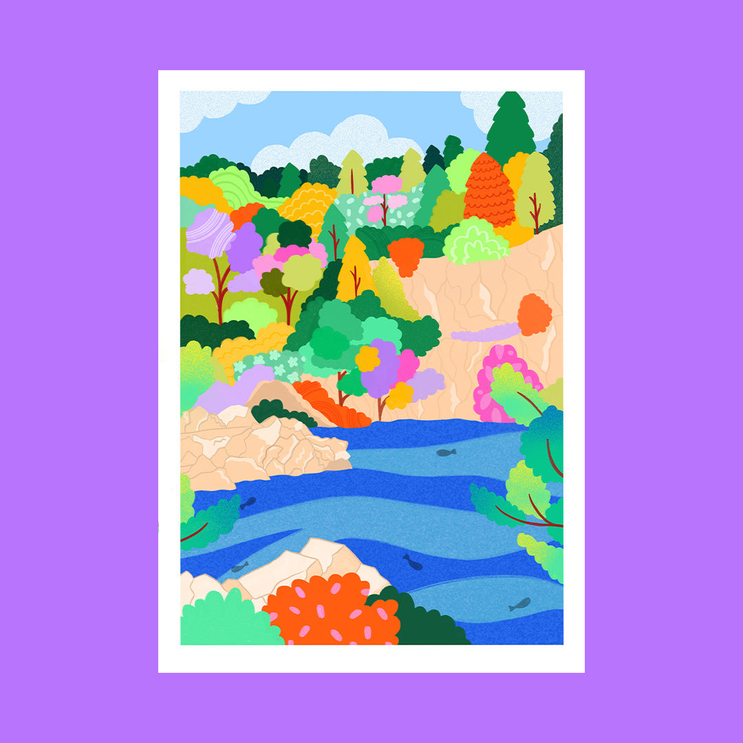 Le lac bleu