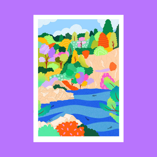 Le lac bleu