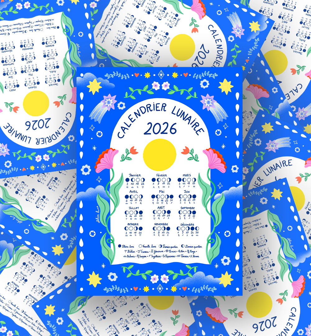 🌛Calendrier lunaire 2026🌜