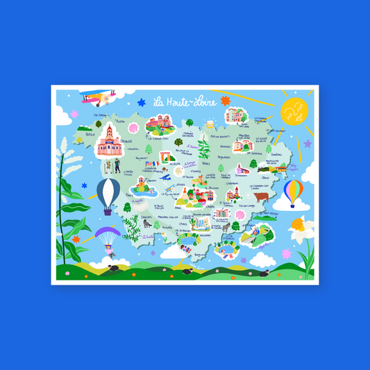 La carte de la Haute-Loire