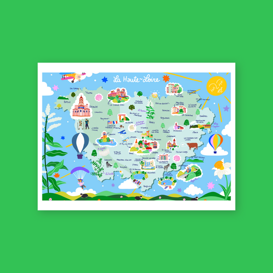 La carte de la Haute-Loire ⛰️